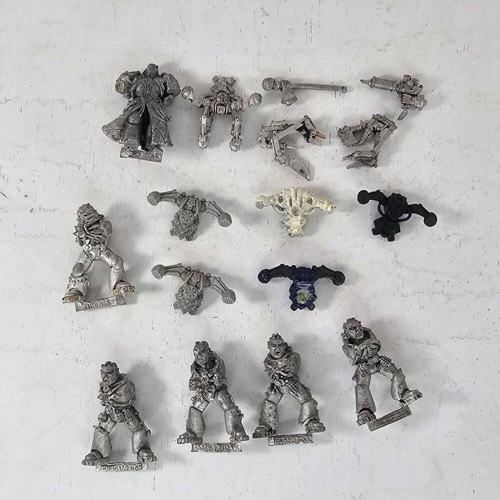 Fabius Bile With Bodyguards Metal Chaos Space Marines Warhammer 40K GW